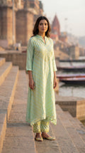 Moss Green Bandhej Suit