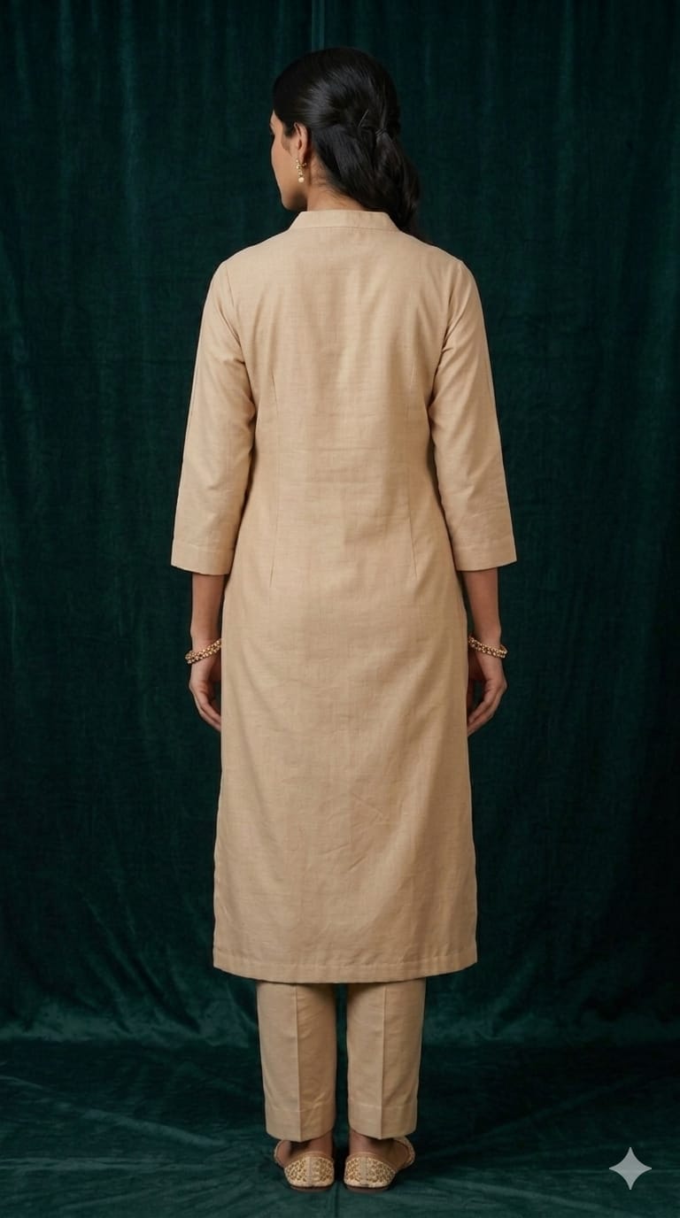 Earth beige Parsi Gara duppta