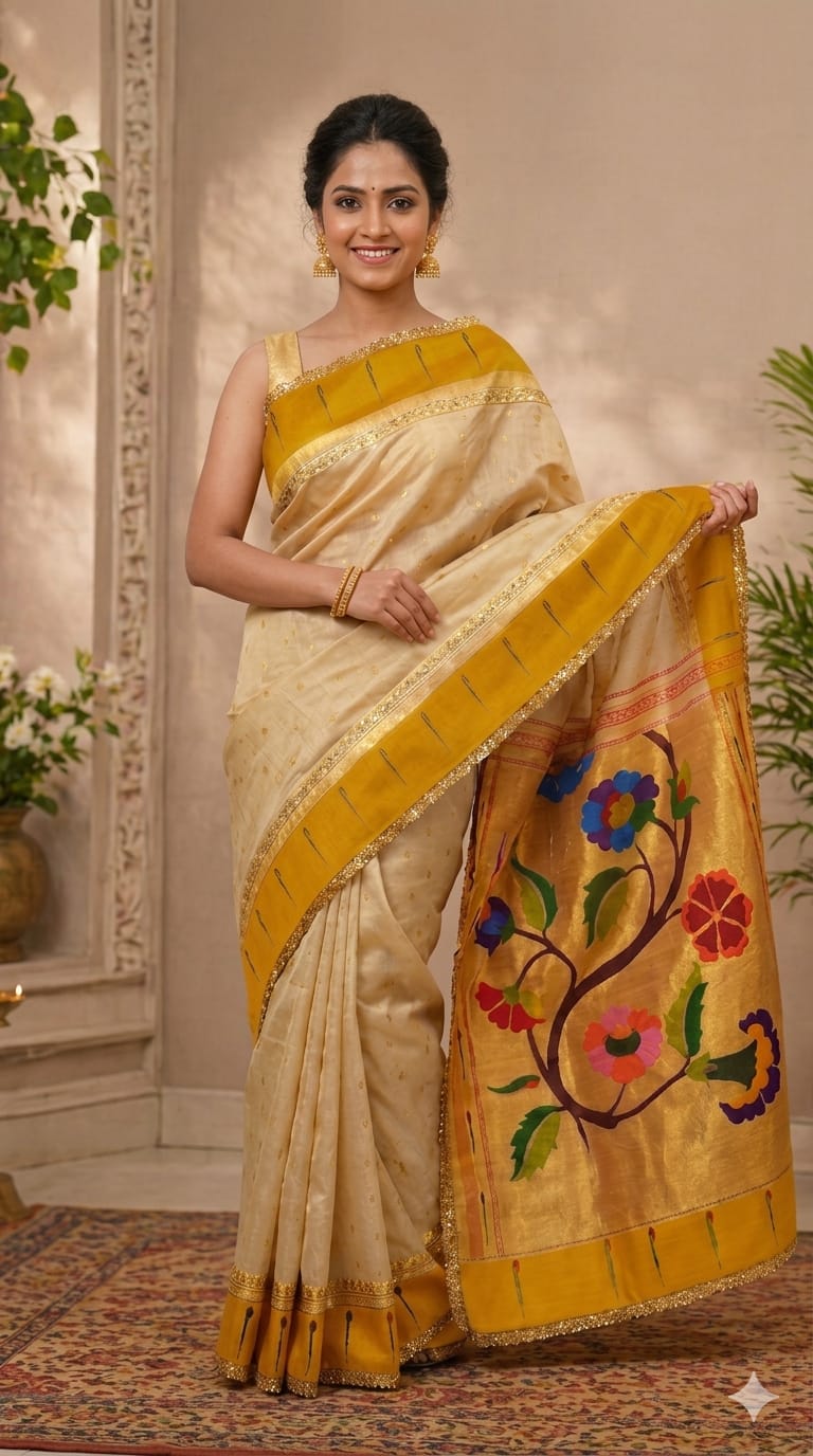 Ivory Gold Pithani