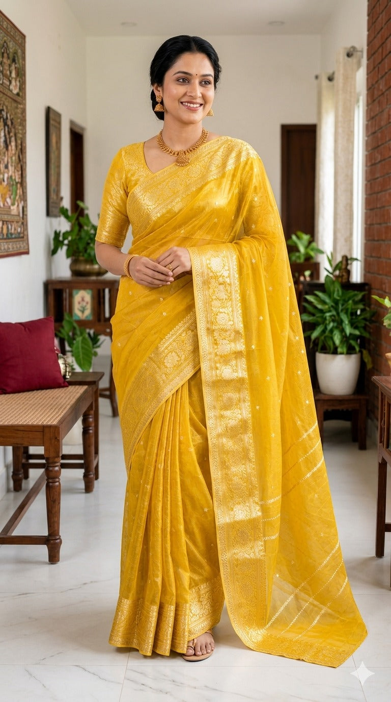 SunFlower Banarsi Saree