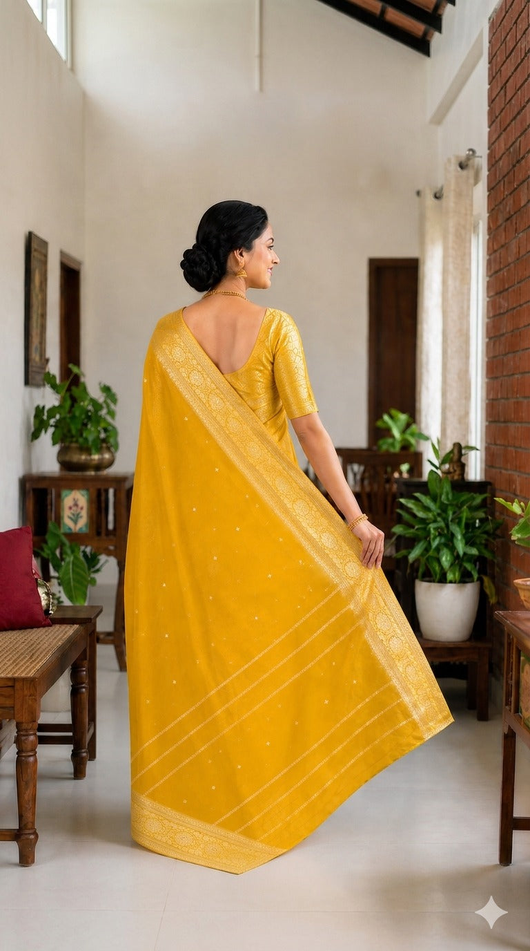 SunFlower Banarsi Saree