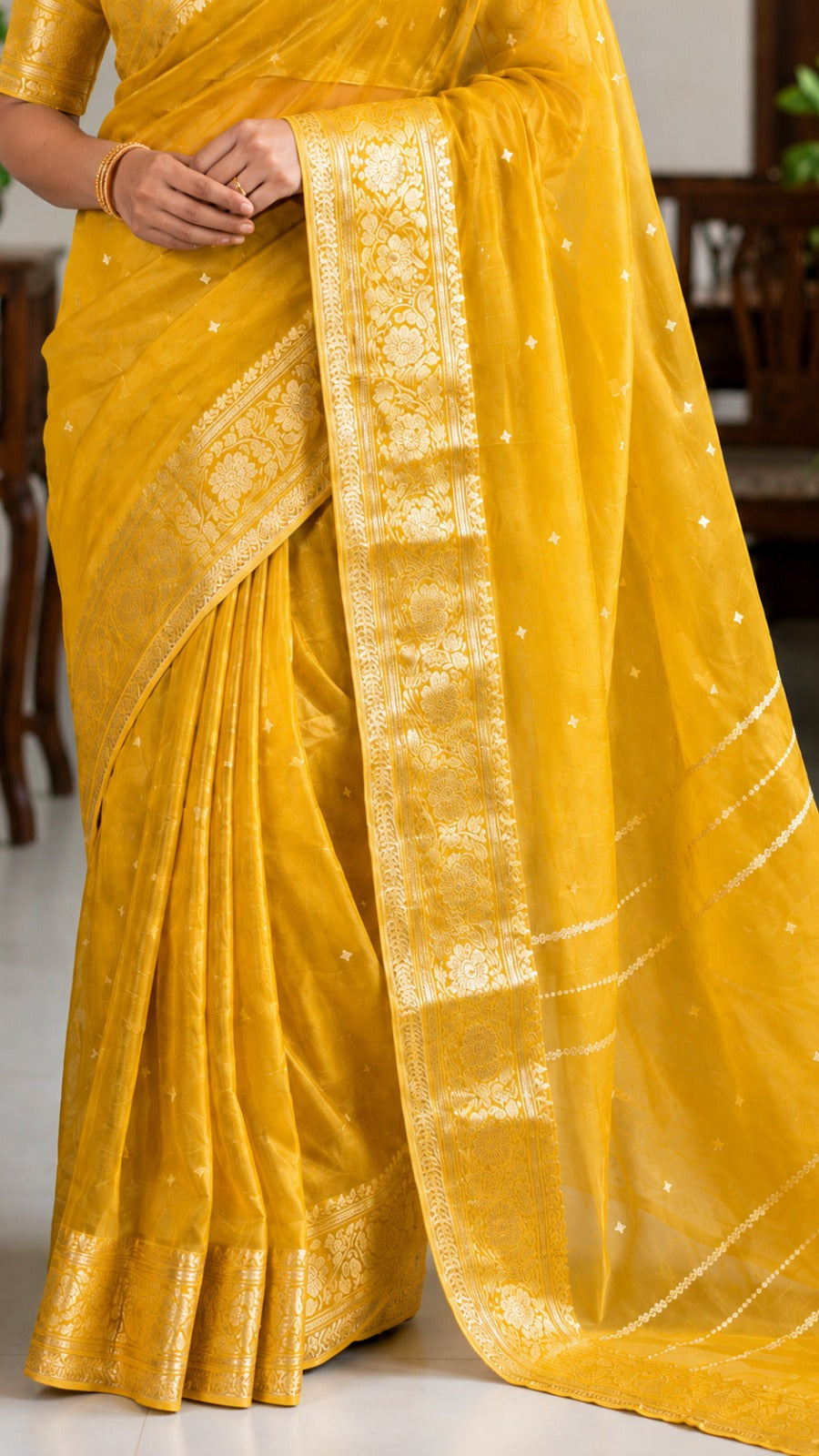 SunFlower Banarsi Saree