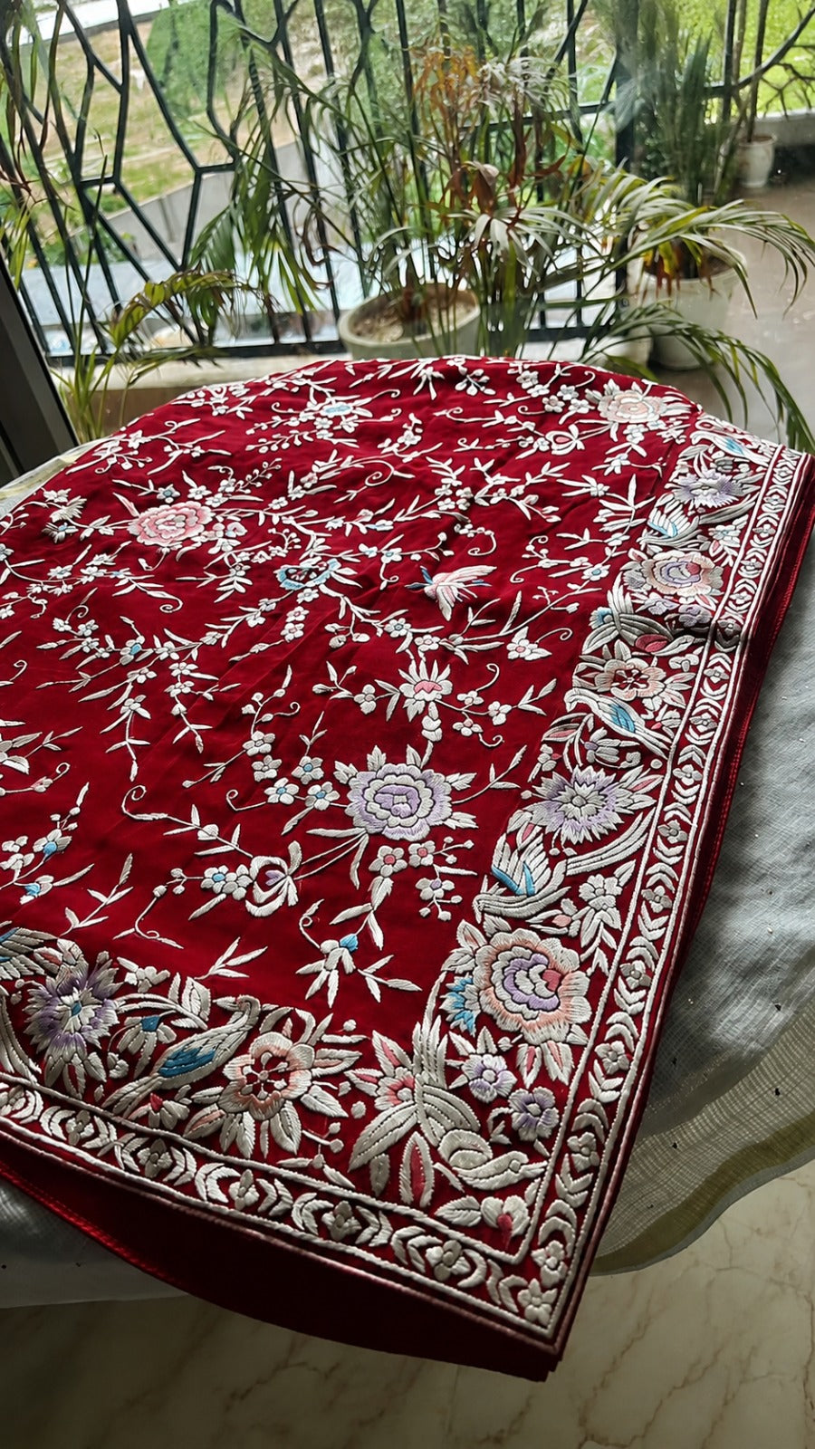 Red Tomato Parsi Gara Saree
