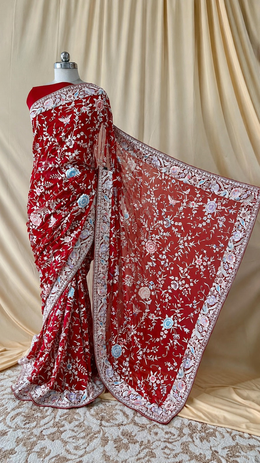 Red Tomato Parsi Gara Saree