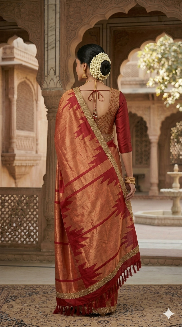 Crimson Banarsi Saree